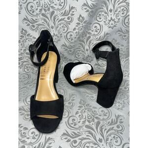 LC Lauren Conrad Amberr Women’s Block Heel Sandals Black Size 7